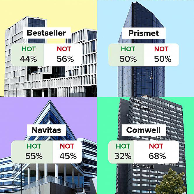 Hot or Not building poll