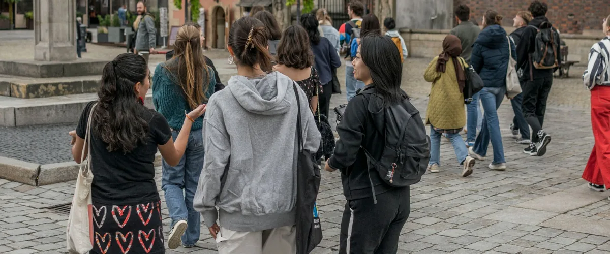 Best cities for study trips in Europe - students exploring a historic European city